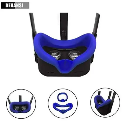 Devansi VR Eye Silicone Cover & Eye Pad for Oculus Quest Eye Cushion Cover Sweatproof Lightproof Devansi VR Eye Silicone Cover & Eye Pad for Oculus Quest Eye Cushion Cover Sweatproof Lightproof