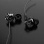 Betron BS10 Noise Isolating Earphones, in Ear Headphones with Microphone and Volume Control, Powerful Bass Sound Includes 3 Different Sized Pairs of Ergonomic Earbuds and Carry Bag, Black