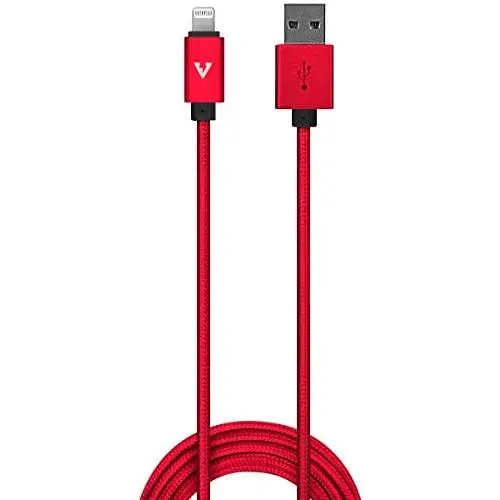 vCharged Red 12 FT Longest Lightning Cable | MFi Certified | Nylon Braided Compatible with New iPhone, AirPods & iPad vCharged Red 12 FT Longest Lightning Cable | MFi Certified | Nylon Braided Compatible with New iPhone, AirPods & iPad