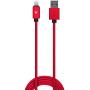 vCharged Red 12 FT Longest Lightning Cable | MFi Certified | Nylon Braided Compatible with New iPhone, AirPods & iPad