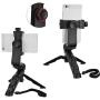 AYNEFY Smartphone Tripod Holder, Portable 3-Axis Handheld Gimbal Stabilizer Support Most Mobile Phones for Outdoor Video Recording