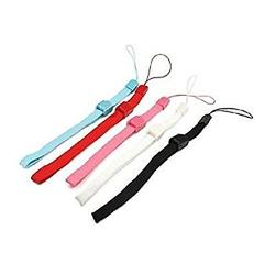 XFUNY(TM) Premium Universal Hand Wrist Strip Wristlet Wristband X5 Bundle with Lock for Wii Remote Controller Mobile Phone MP3 Digital Camera-Black+White+Blue+Pink+Red