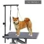 ORGPET Foldable Dog Grooming Arm - Adjustable 35 inch Pet Grooming Tool with Clamp, Loop Noose, No Sit Haunch Holder for Medium & Small Pets