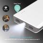 Power Bank Portable Charger 20000mah High Capacity Battery Pack Dual Micro 4A Faster Inputs Compatible LED Flashlight Smart Devices Android Phone and Other Cellphones White (2 Micro Cables Include)