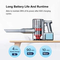 Roborock H6 Cordless Vacuum with 150AW Strong Power Suction, Stick Handheld Vacuum Cleaner Lightweight, 90min-Running for Hard Floor and Carpet(5 in 1)