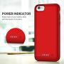 Gixvdcu Battery Case for iPhone 6/7/8/6S 6000mAh,Portable Charger Case Protective Battery Pack Charging Cover Case for iPhone 6/6s/7/8- Red (4.7inch)