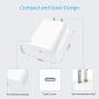 USB C Charger, 18W PD Charger Fast Wall Charger with 5ft USB C to Lightning Cable, USB C Wall Charger Compatible with iPhone 11 Xs Max XR X 8 Plus iPad Pro,Galaxy S10/S9/S8,Note 9/8, Pixel 4/3/2/XL