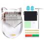 TREELF TF-17C 17 keys Kalimba Acrylic Thumb Piano 17 Keys Mbira Transparent Keyboard Instrument