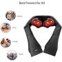 Naipo Shiatsu Back and Neck Massager with Heat Deep Kneading Massage for Neck, Back, Shoulder, Foot and Legs, Use at Home, Car, Office