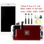 White for iPhone 8 Plus 5.5 Inch LCD Screen Replacement Full Digitizer Assembly Frame Set Front Glass 3D Touch Display Required Tool Kit