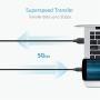 USB C Charger, Anker Powerline USB C to USB 3.0 Cable (10ft) with 56k Ohm Pull-up Resistor for Samsung Galaxy Note 8, S8, S8+, S9, S10, Oculus Quest, Sony XZ, LG V20 G5 G6, HTC 10 and More