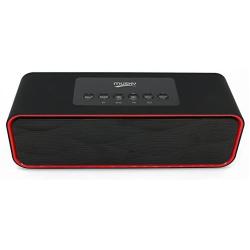 Portable Bluetooth Stereo Speaker, with 2X5W Dual Acoustic Drivers,FM Radio & Handsfree Speakerphone, Slots for Micro SD Card & USB & AUX, for Smart Phone, MP3, iPad, Tablet & More