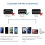 Rankie Micro USB Cable High Speed Data and Charging, Nylon Braided Charger Cord, 3-Pack, 3 Feet