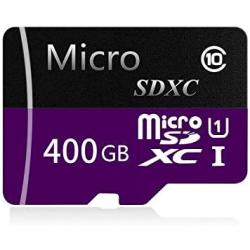 Micro SD Card 400GB High Speed Class 10 Micro SD SDXC Card with Adapter