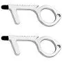 Baswlth 2 Pack No Touch Door Opener Tool,Touch Free Safe Door Opening Keychain Tool,Stylus Multi-function Key Tool for Handle,Touchscreens,Keypad and Button(Silver) Baswlth 2 Pack No Touch Door Opener Tool,Touch Free Safe Door Opening Keychain Tool,Stylus Multi-function Key Tool for Handle,Touchscreens,Keypad and Button(Silver)