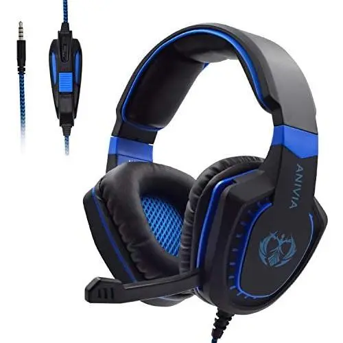 Gaming Headset with Microphone for Xbox One PC PS4 - PC Gaming Headphones with Mic, AH28 Wired Over Ear Gaming Headphone for PC MAC Computer Laptop Playstation 4, Xbox one Controller, Phones Gaming Headset with Microphone for Xbox One PC PS4 - PC Gaming Headphones with Mic, AH28 Wired Over Ear Gaming Headphone for PC MAC Computer Laptop Playstation 4, Xbox one Controller, Phones