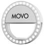 Movo PRL-1 Clip-on Mobile Selfie Ring Light with 36 Ultra-Bright LEDs, 3 Output Levels, Compatible with iPhone, iPad, Android Smartphones, Tablets and Laptops