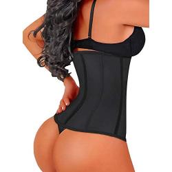 SHAPERX Womens Long Torso Waist Trainer Corsets Latex Waist Cincher Body Shaper Sports Girdle