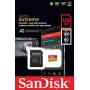 SanDisk 128GB Extreme microSDXC UHS-I Memory Card with Adapter - C10, U3, V30, 4K, A2, Micro SD - SDSQXA1-128G-GN6MA