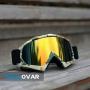 Wellovar Motorcycle Goggles,ATV Goggles Dirt Bike Ski Goggles Windproof Scratch Resistant Combat Goggles Adjustable UV Protective Safety Outdoor Glasses for Cycling, Climbing, etc