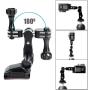 Aluminum Ball Joint Mount gopro Handlebar Mount, 360 Rotation and Lock Any Direction, Shock-Resistant, Compatible with Gopro Max Hero DJI OSMO Action Camera