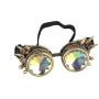 Steampunk Goggles Rainbow Crystal Glass Lens Kaleidoscope Goggles Perfect for Halloween,Cosplay,Photo Prop,Outdoor Sports