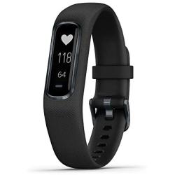 Garmin vívosmart 4, Activity and Fitness Tracker w/ Pulse Ox and Heart Rate Monitor, Midnight W/ Black Band, Large