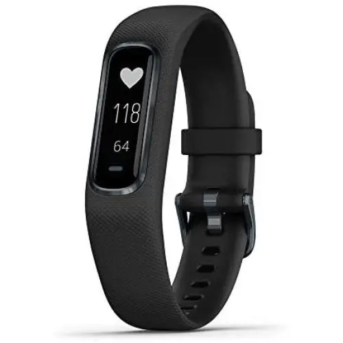 Garmin 010-01995-10 Vivosmart 4, Activity and Fitness Tracker w/ Pulse Ox and Heart Rate Monitor, Midnight W/ Black Band, 0.75 Inches Garmin 010-01995-10 Vivosmart 4, Activity and Fitness Tracker w/ Pulse Ox and Heart Rate Monitor, Midnight W/ Black Band, 0.75 Inches