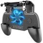 COOBILE Gaming Grip with Portable Charger Cooling Fan,for PUBG Mobile Controller L1R1 Mobile Game Trigger Joystick for 4-6.5" Phone (Upgraded Version 2000mAh)