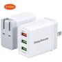 USB Wall Charger, 30W Fast USB Wall Plug 2Pack 3-Port USB Charger DeepDream Charger Block with QC 3.0, Foldable Plug Adapter for iPhone 11/ Pro/MAX/X/XS/XR/XS Max/8/7/6/Plus, iPad, Samsung and More