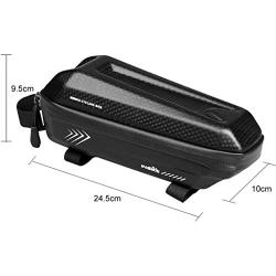 LIYG Bicycle Frame Bag, Waterproof Handlebar Bag, Tube Bag, Bicycle Accessories, Waterproof Bicycle, Mobile Phone Bag, Bicycle Top Tube Bag, Suitable for Smart Phones