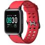 Willful Smart Watch for Android Phones Compatible iPhone Samsung IP68 Swimming Waterproof Smartwatch Sports Watch Fitness Tracker Heart Rate Monitor Digital Watch Smart Watches for Men Women Red