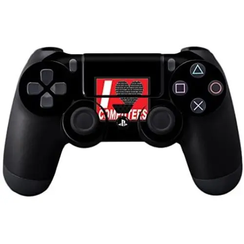 MightySkins Skin Compatible with Sony PS4 Controller - Love Computers | Protective, Durable, and Unique Vinyl Decal wrap Cover | Easy to Apply, Remove, and Change Styles | Made in The USA MightySkins Skin Compatible with Sony PS4 Controller - Love Computers | Protective, Durable, and Unique Vinyl Decal wrap Cover | Easy to Apply, Remove, and Change Styles | Made in The USA