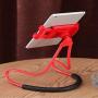 Flexible Long Arms Stand Clip Holder,Hanging on Neck Universal Mobile Phone Stand Loungers Bracket for Mobile Phone Tablet PC Desktop(Black)