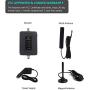 ANNTLENT 5 Band Cell Phone Signal Booster for Car Truck and RV - Band 2/4/5/12/13/17 Vehicle 4g Repeater Supports Verizon AT&T T-Mobile Sprint All Carriers - Boosts Your 3G 4G LTE Voice & Data