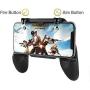 CQLEK Gamepad Playground 2 in 1 Mobile Remote Controller Holder Handle Joystick Triggers for PUBG L1 R1 Shoot Aim Button for iOS and Android - Black