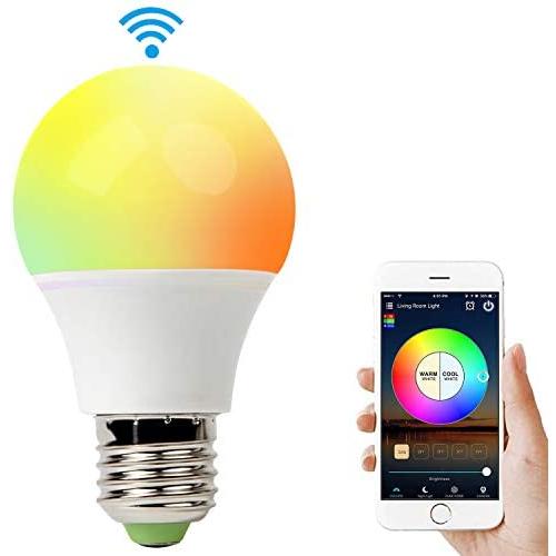 Smart Light Bulb Compatible with Alexa, RGB 60W WiFi Bulb Compatible with Amazon Echo and Google Assistant. Multicolor, Dimmable, No Hub Required, Widget, IFTTT and Siri Shortcut