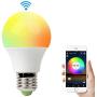 Smart Light Bulb Compatible with Alexa, RGB 60W WiFi Bulb Compatible with Amazon Echo and Google Assistant. Multicolor, Dimmable, No Hub Required, Widget, IFTTT and Siri Shortcut