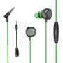 Karooch Insten 3.5mm Gaming Earbuds with Mic Audio, in-Ear Headset Stereo Headphone with Detachable Dual Microphone Compatible with PS4, Xbox One, Nintendo, Switch Lite, PC Mobile Game & Cell Phone