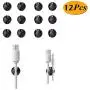 Cable Clips Wire Organizer Holder Cord Clamp Self-Adhesive Cord Management System for Charging USB Network Headphone Computer and Mobile Cables for Car Nightstand Desk Office Cubicle Home (12 Pack) Cable Clips Wire Organizer Holder Cord Clamp Self-Adhesive Cord Management System for Charging USB Network Headphone Computer and Mobile Cables for Car Nightstand Desk Office Cubicle Home (12 Pack)