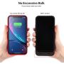 Trswyop Battery Case for iPhone XR, 6800mAh Portable Charging Case for iPhone XR Rechargeable Backup External Battery Pack Extended Battery Protective Charger Case(6.1inch)-Red
