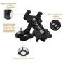 Metal Bike Phone Mount, 100% Aluminum Alloy, for Mountain Road Sports Bike and Motorcycle, Universal Cell Phone Holder, Fits iPhone 11/Xs/Xs Max/XR/X/8/7 (Plus), Samsung Note10/Note9/S10/S9/S8 (Plus)