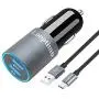 Rapid USB C Car Charger Adapter, Compatible for Samsung Galaxy S20 Plus/S20/S20 Ultra/S10+/S10/S10e/S9+/S9/S8, Note 10/Note 9/Note 8, 18w Dual-Port Quick Charge 3.0, Fast Charging Type C Cable 6.6FT