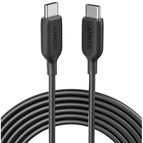 USB C Cable 60W 10ft, Anker Powerline III USB-C to USB-C Cable 2.0, USB C Charger Cable for MacBook Pro 2020, iPad Pro 2020, Switch, Samsung Galaxy S20 Plus S9 S8 Plus, Pixel, and More