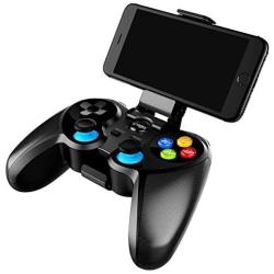 PG-9157 Wireless Bluetooth Game Controller for Android Phone Tablet, Smart TV, TV Box Gamepad + Joystick + Phone Holder Gamepad Trigger PUBG Controller