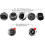 Car Phone Holder Car Air Outlet Mobile Phone Holder is Adjustable by Gravity and Suitable for Most Mobile Phones (Silver)