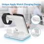 WAITIEE Wireless Charger,3 in 1 Qi-Certified 15W Fast Charging Station for Apple iWatch Series 5/4/3/2/1,AirPods,Compatible with iPhone 11 Series/XS MAX/XR/XS/X/8/8 Plus/Samsung (White)