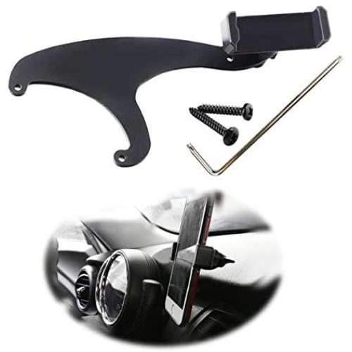 Miniclue Behind Tachometer Bolt-On Smartphone Cell Phone Cup Mount GPS Holder with Cradle Rotatable Clip for Mini Cooper F54 F55 F56 F57 F60，1pack