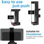 Cell Phone Tripod Mount Holder Head Clamp for iPhone/Andriod Phone with 1/4 Screw, Lusweimi 360 Universal Adjustable Smartphone Adapter Clip for Selfie Stick and Tripod Stand