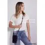 Bandolier Emma Crossbody Phone Case and Wallet - Black Leather with Pewter Detail - Compatible with iPhone SE / 8, 7, 6 Only